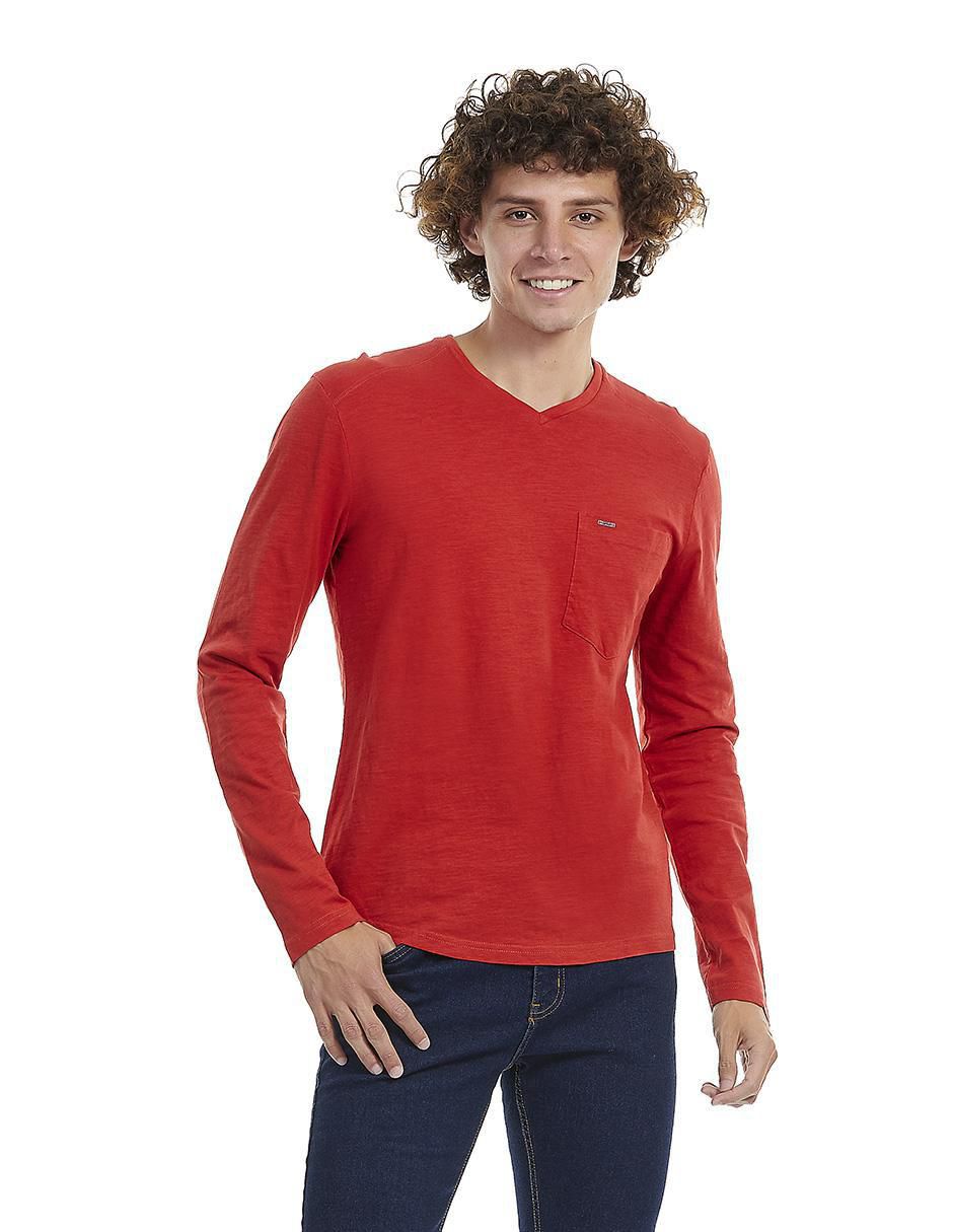 Playera cuello V para hombre Playera cuello V para hombre