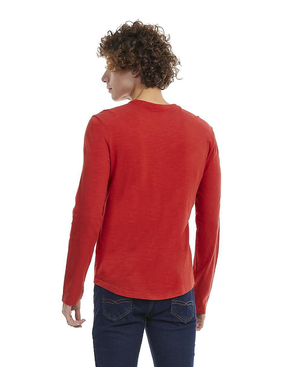 Playera cuello V para hombre
