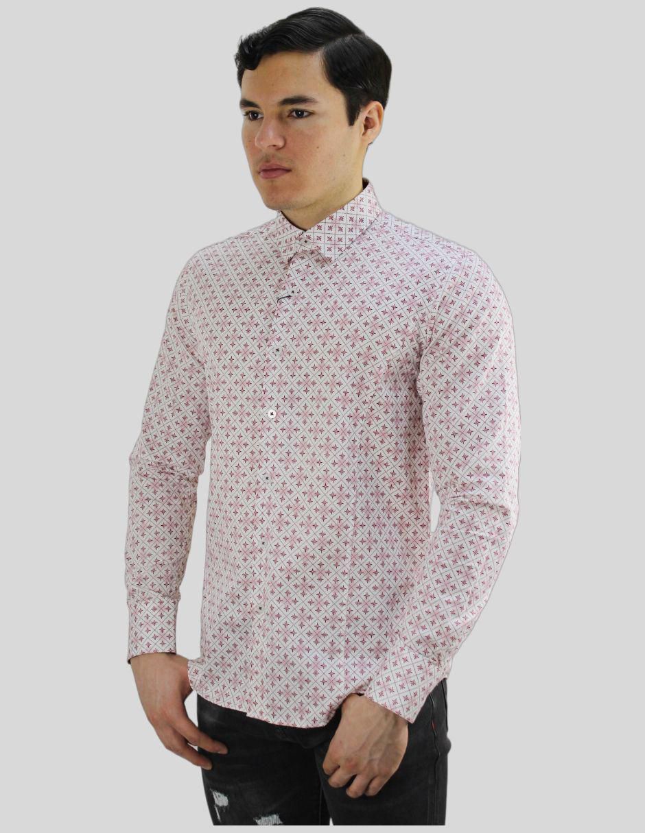 Camisa formal de algodón manga larga para hombre 2