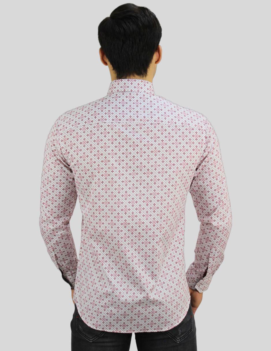Camisa formal de algodón manga larga para hombre 4