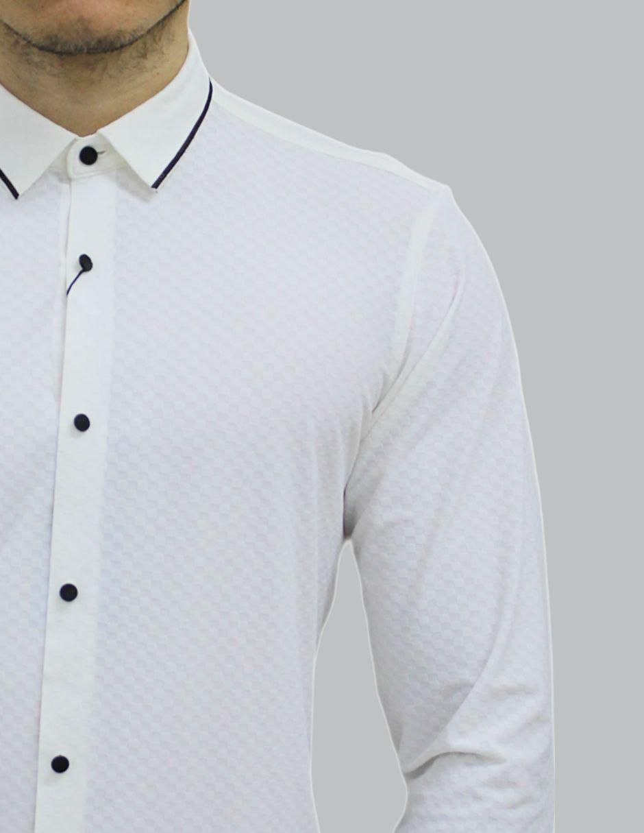 Camisa formal manga larga para hombre 3