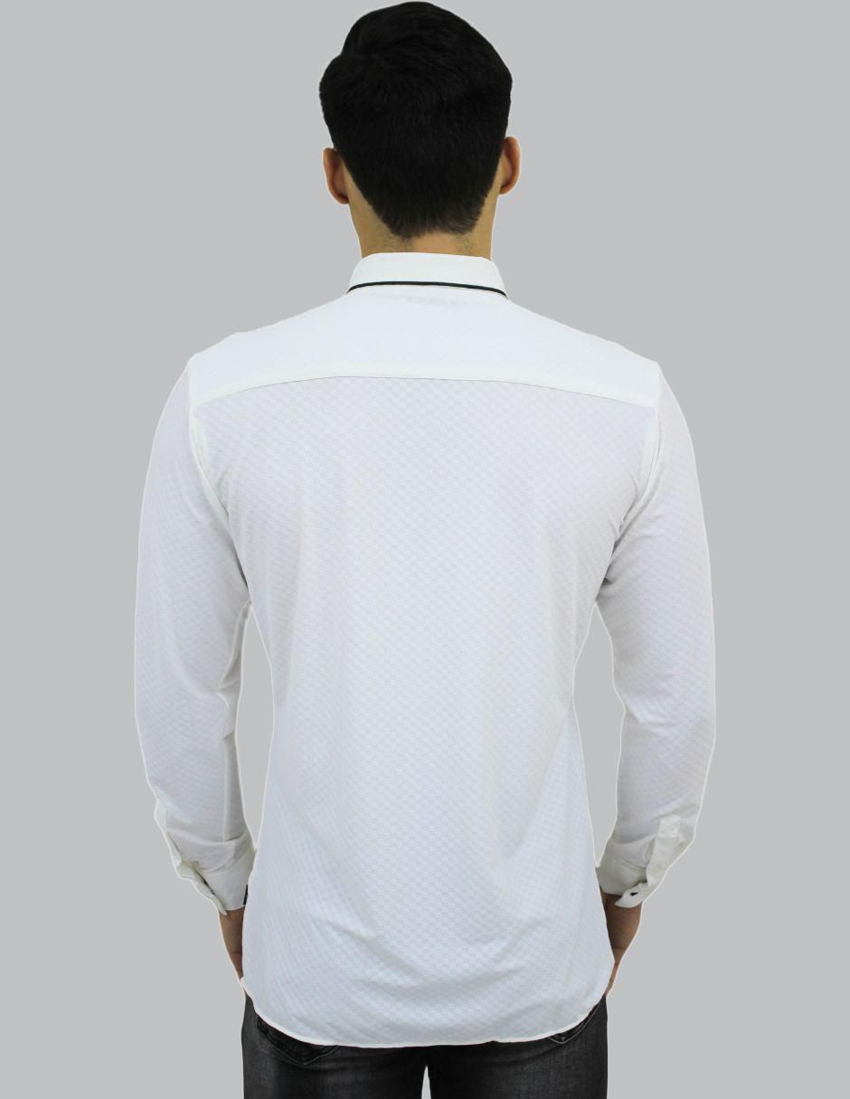 Camisa formal manga larga para hombre 2