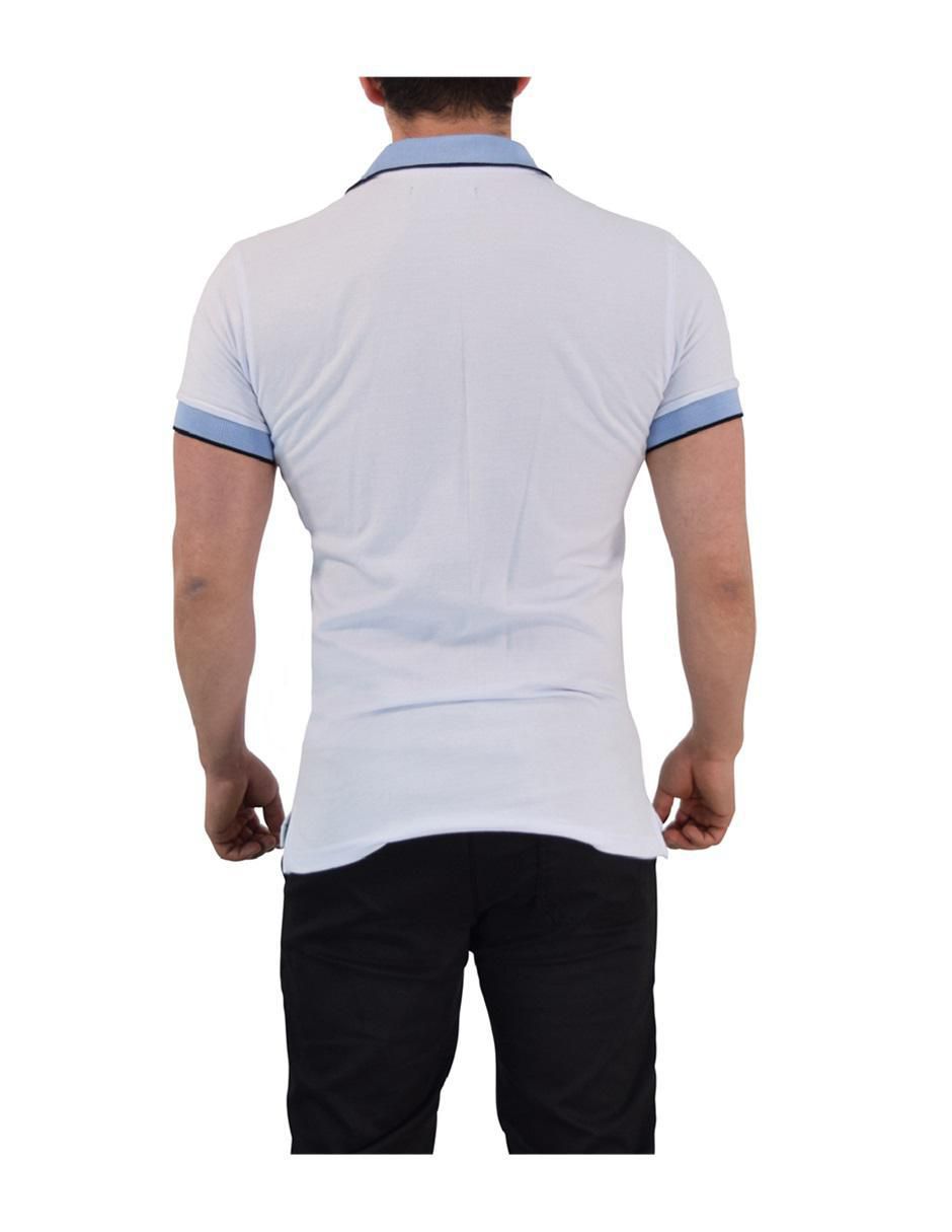 Playera tipo polo John Leopard para hombre