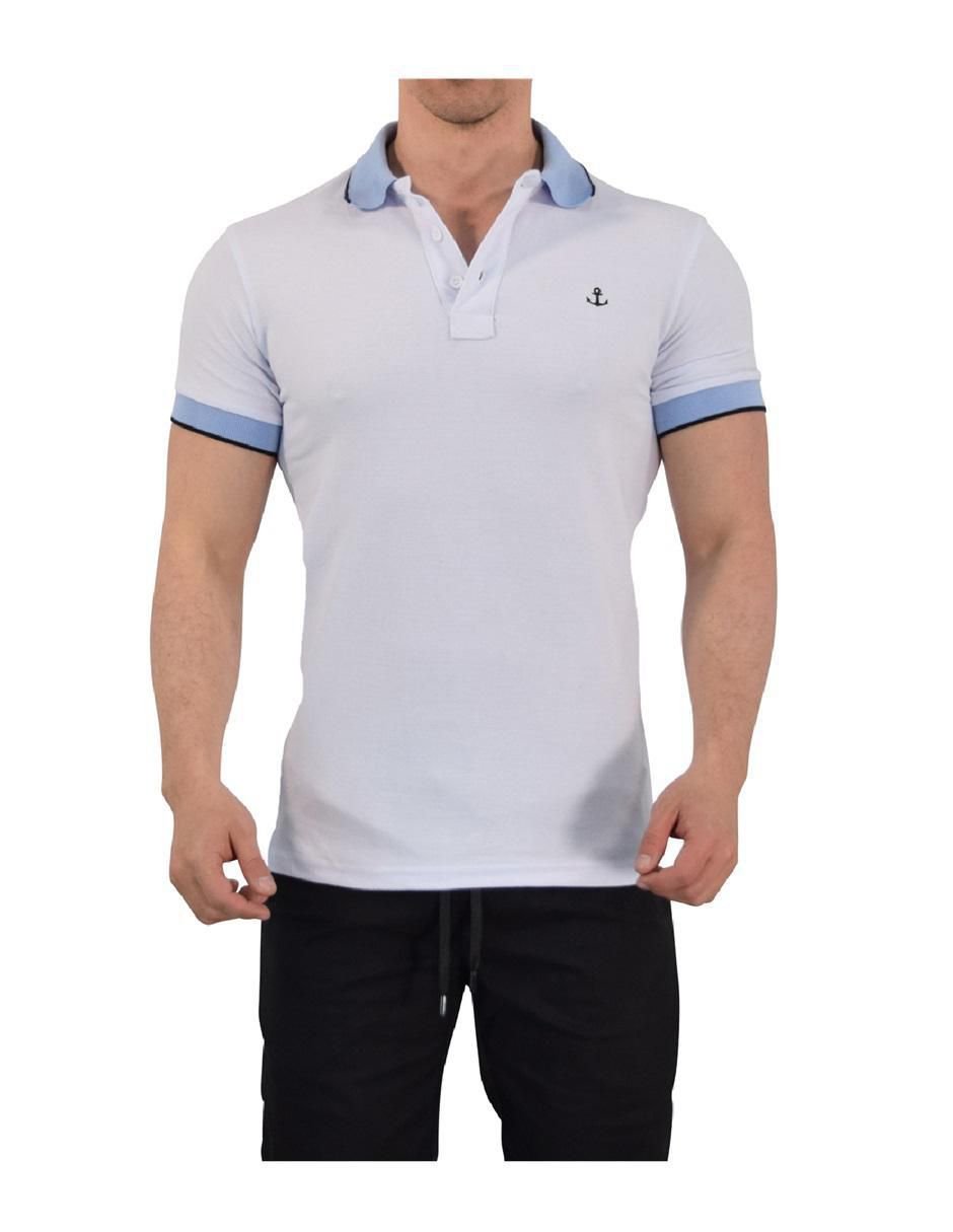 Playera tipo polo John Leopard para hombre