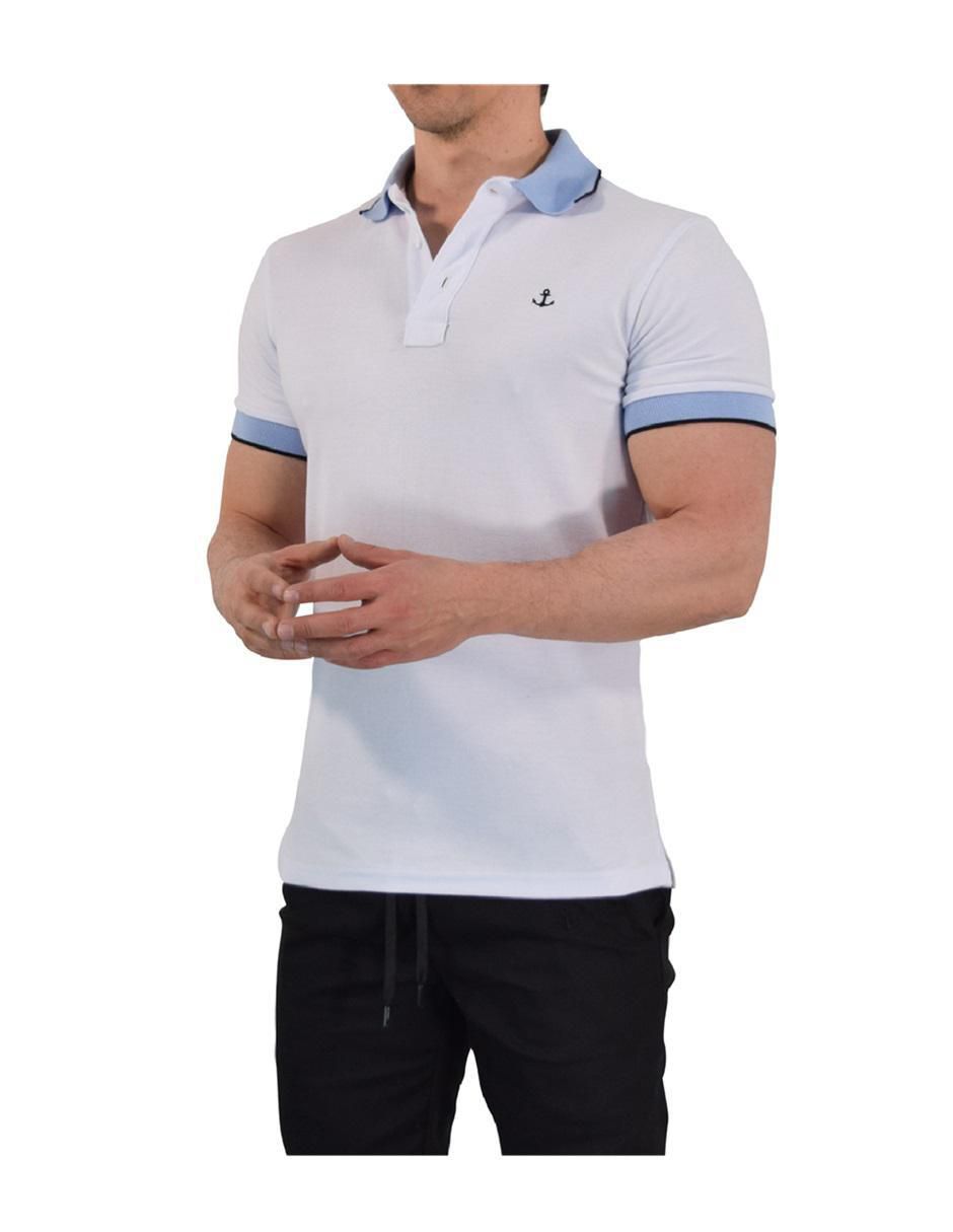 Playera tipo polo John Leopard para hombre