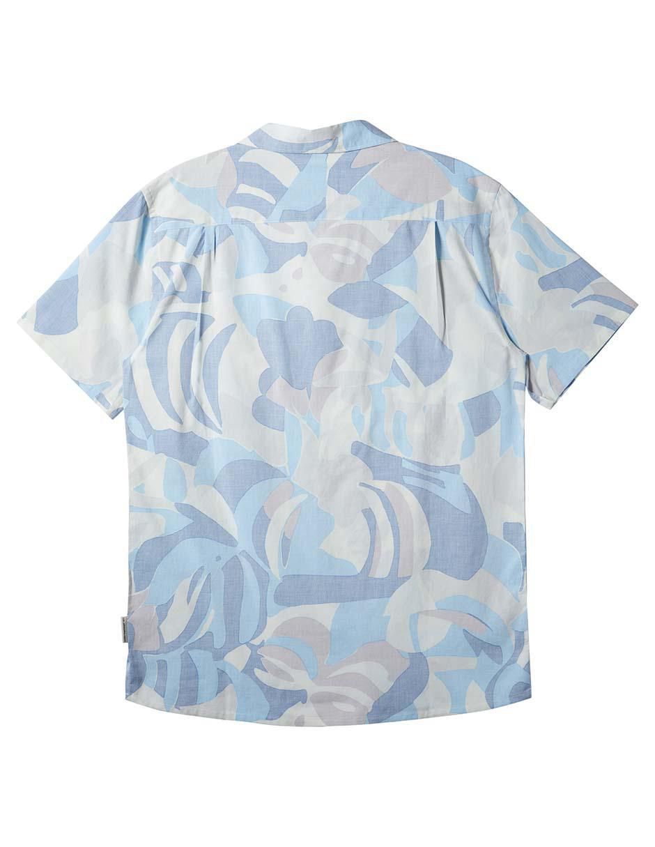 Camisa de playa Quiksilver manga corta para hombre