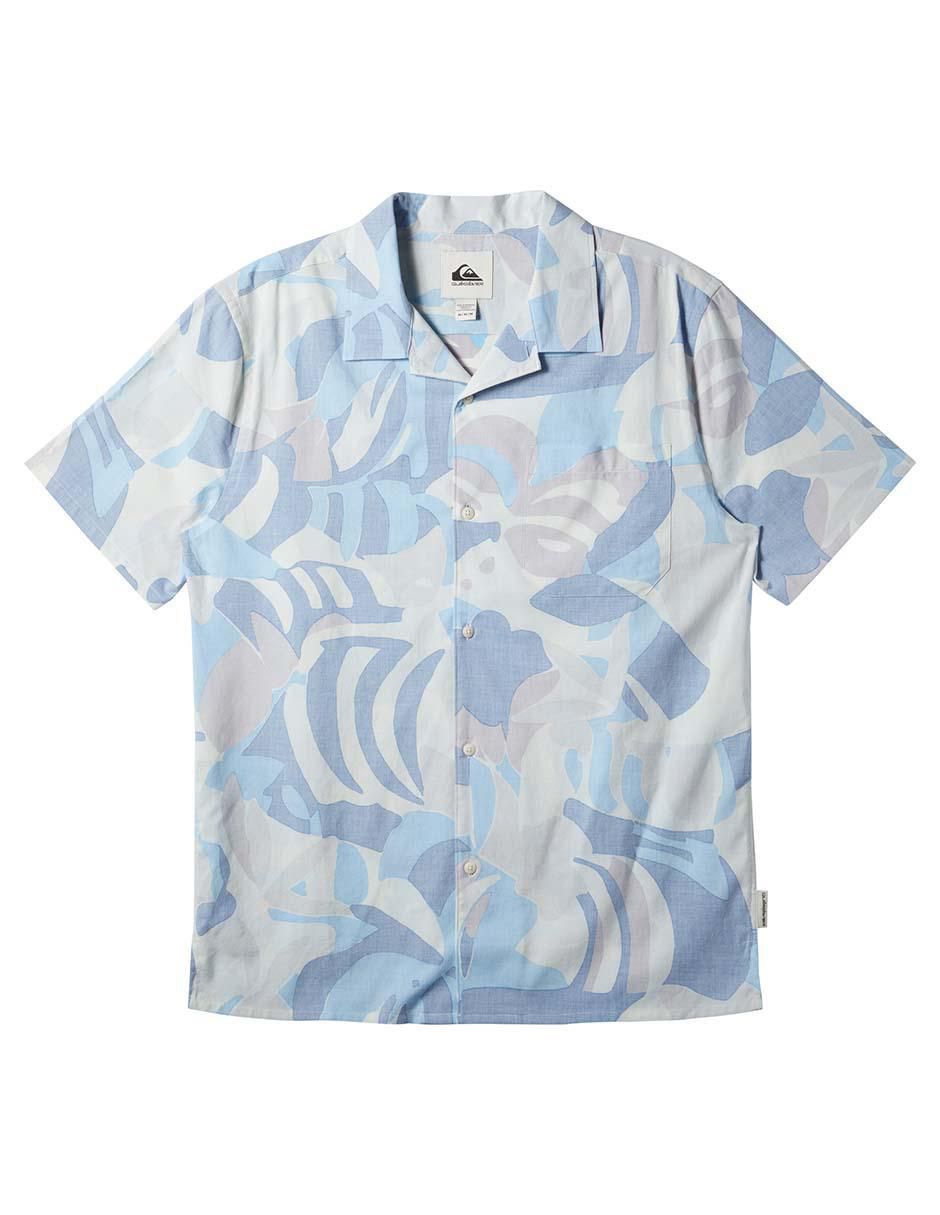 Camisa de playa Quiksilver manga corta para hombre