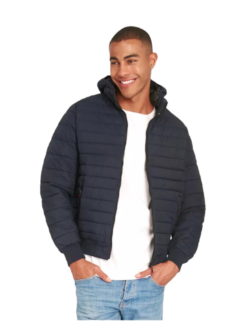 Chamarra casual capucha desmontable para hombre Chamarra casual capucha desmontable para hombre