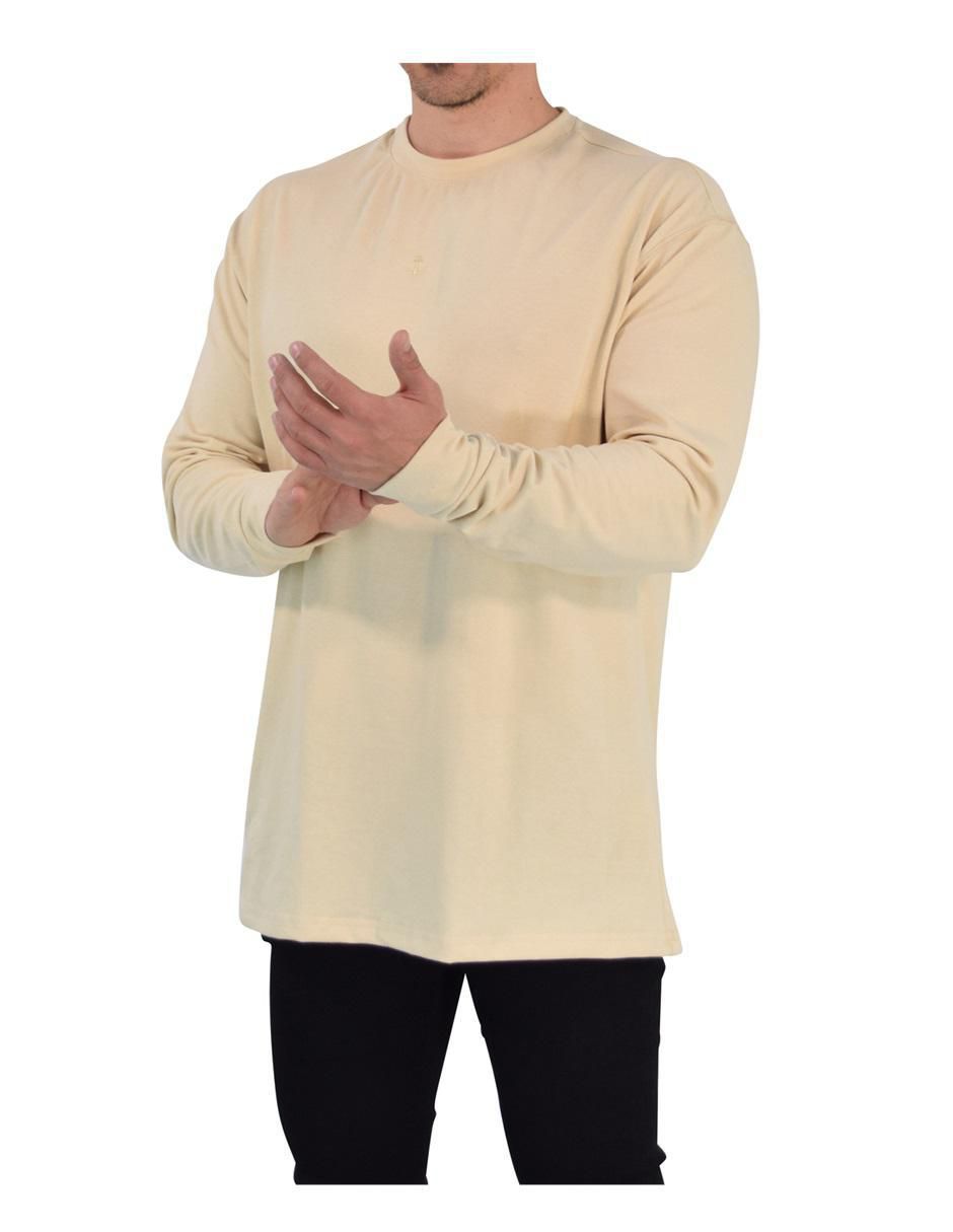 Playera John Leopard Oversized Stealth cuello redondo para hombre
