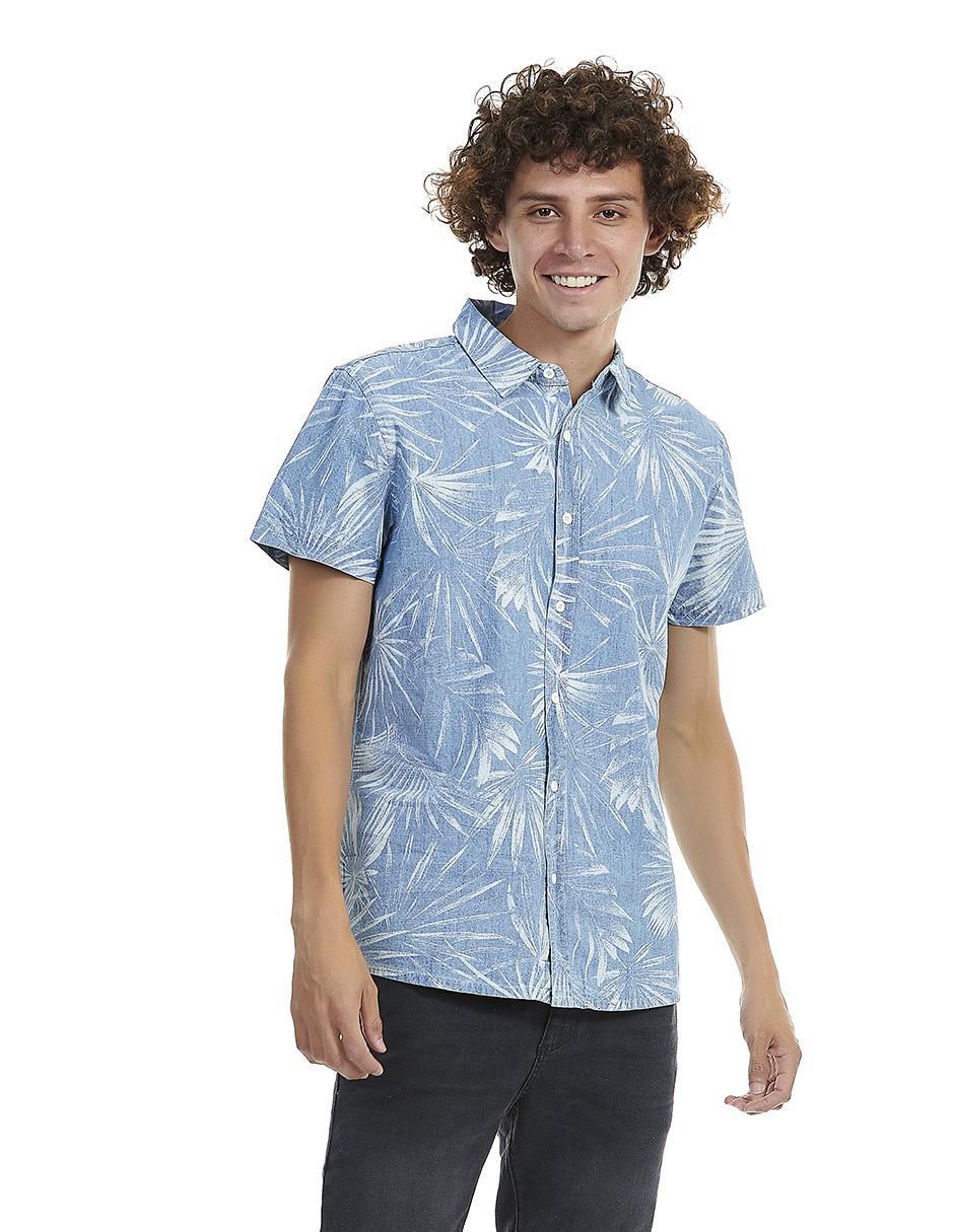 Camisa casual de algodón manga corta para hombre Camisa casual de algodón manga corta para hombre