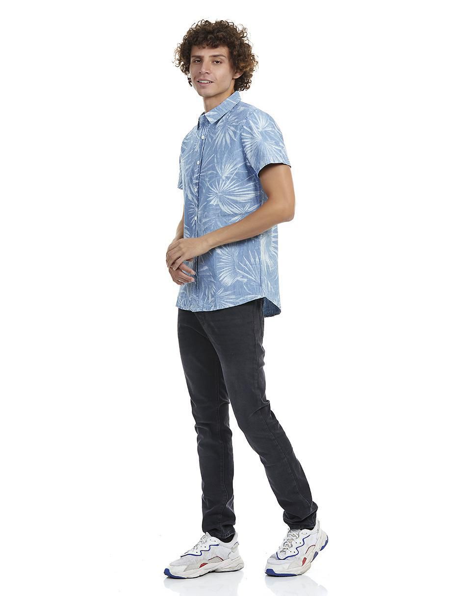 Camisa casual de algodón manga corta para hombre 3