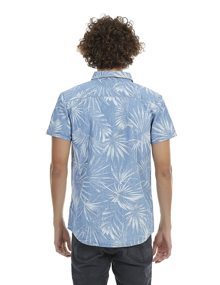 Camisa casual de algodón manga corta para hombre 2