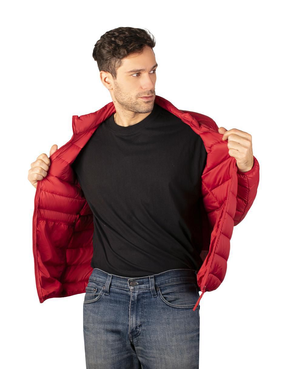 Chamarra casual capitonada para hombre 2