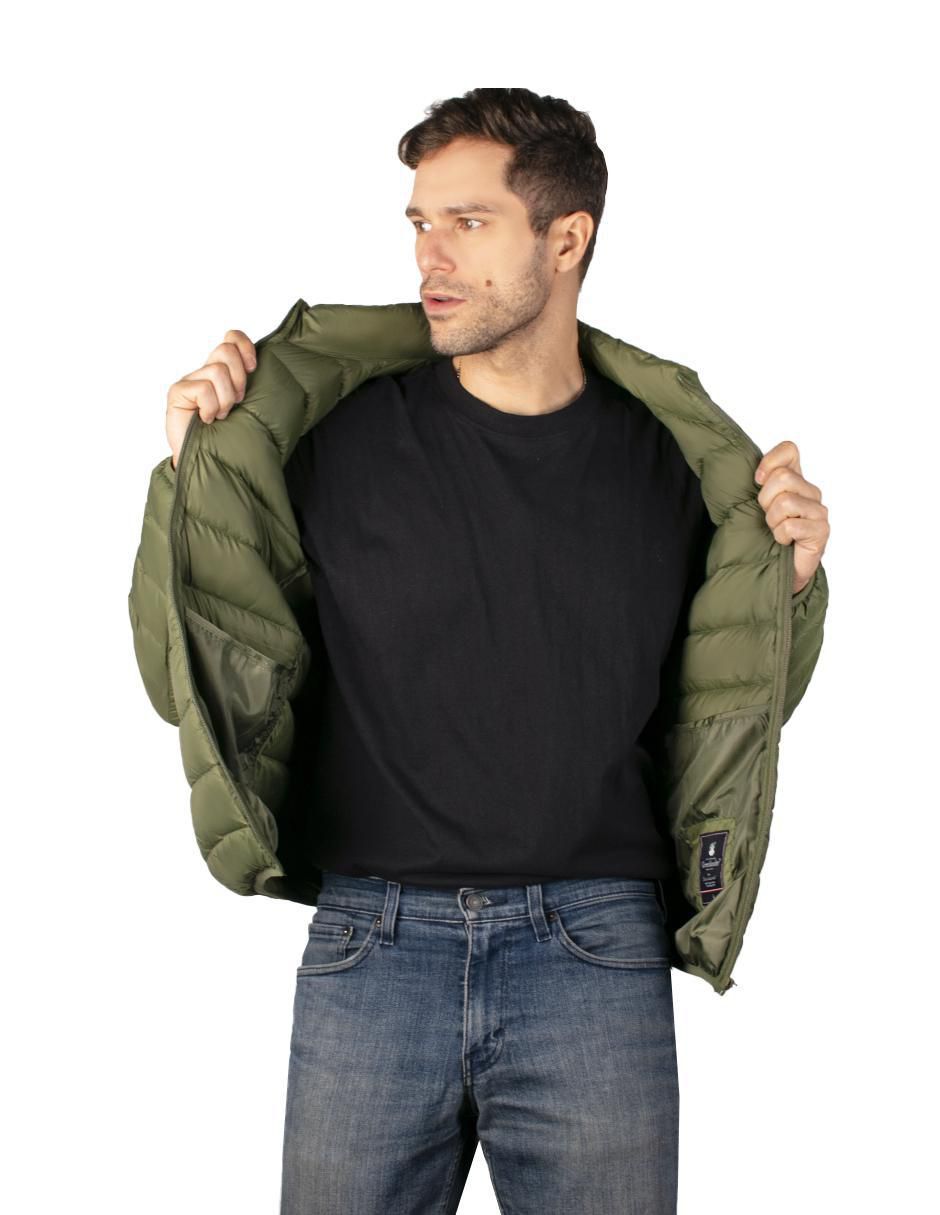 Chamarra casual capitonada para hombre 5