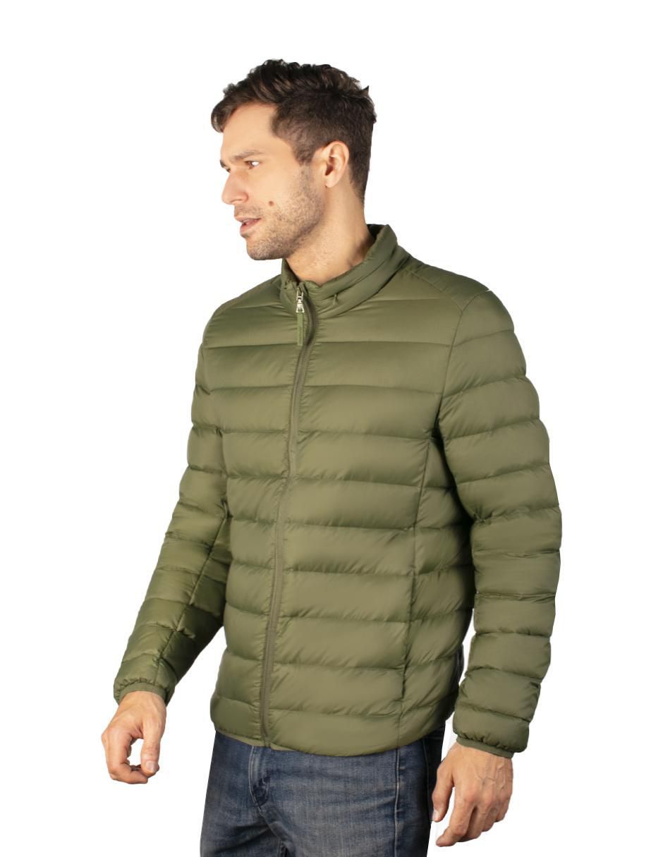 Chamarra casual capitonada para hombre 4