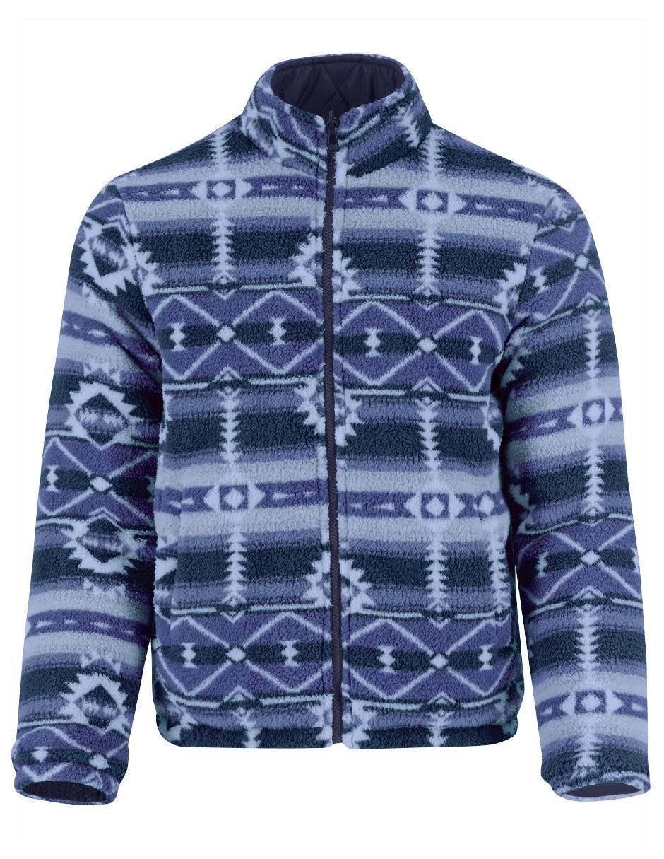 Chamarra casual de borrega con bolsillos para hombre 5