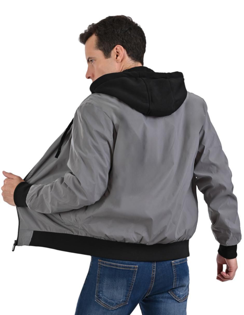 Chamarra bomber Nasa con capucha para hombre