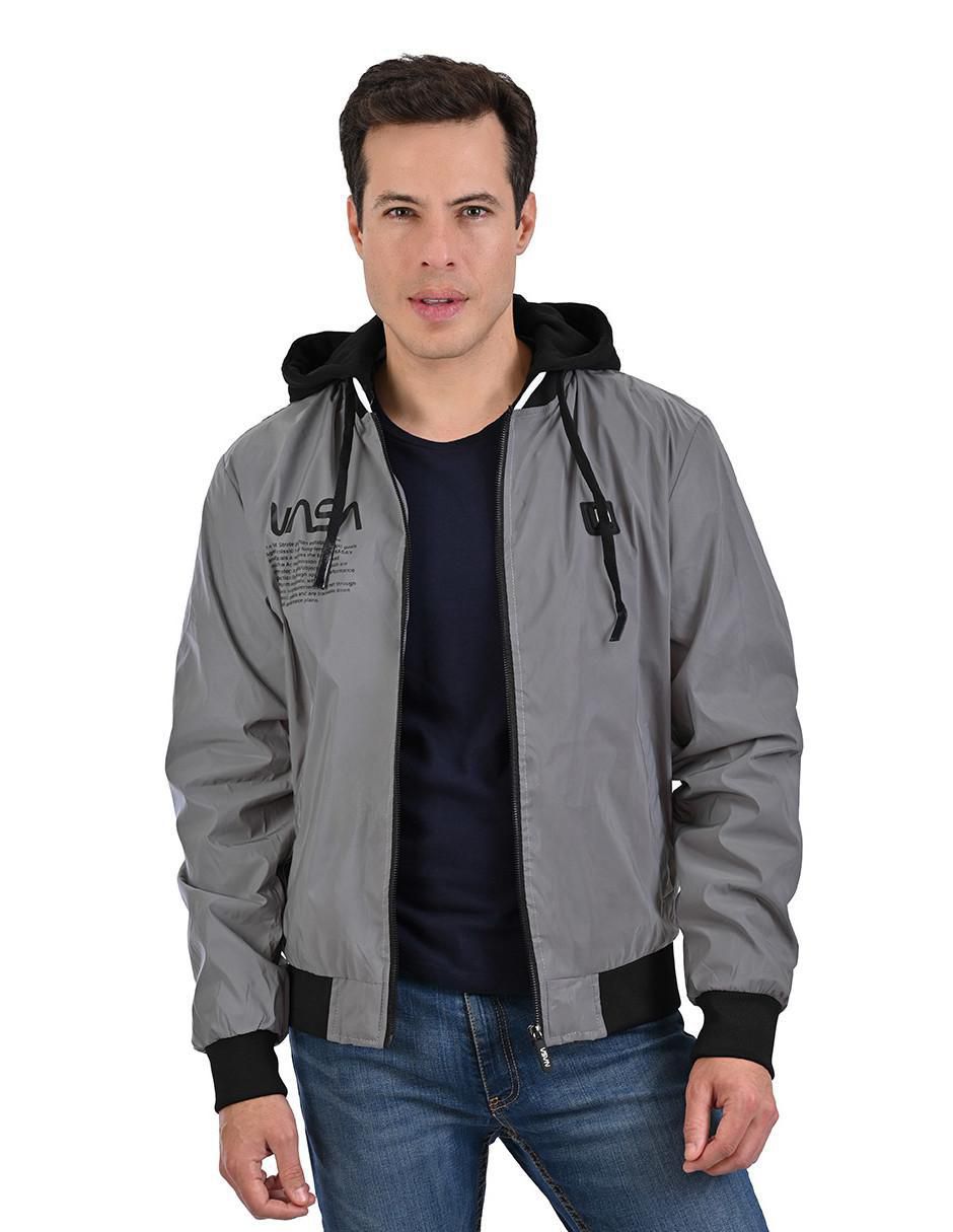 Chamarra bomber Nasa con capucha para hombre