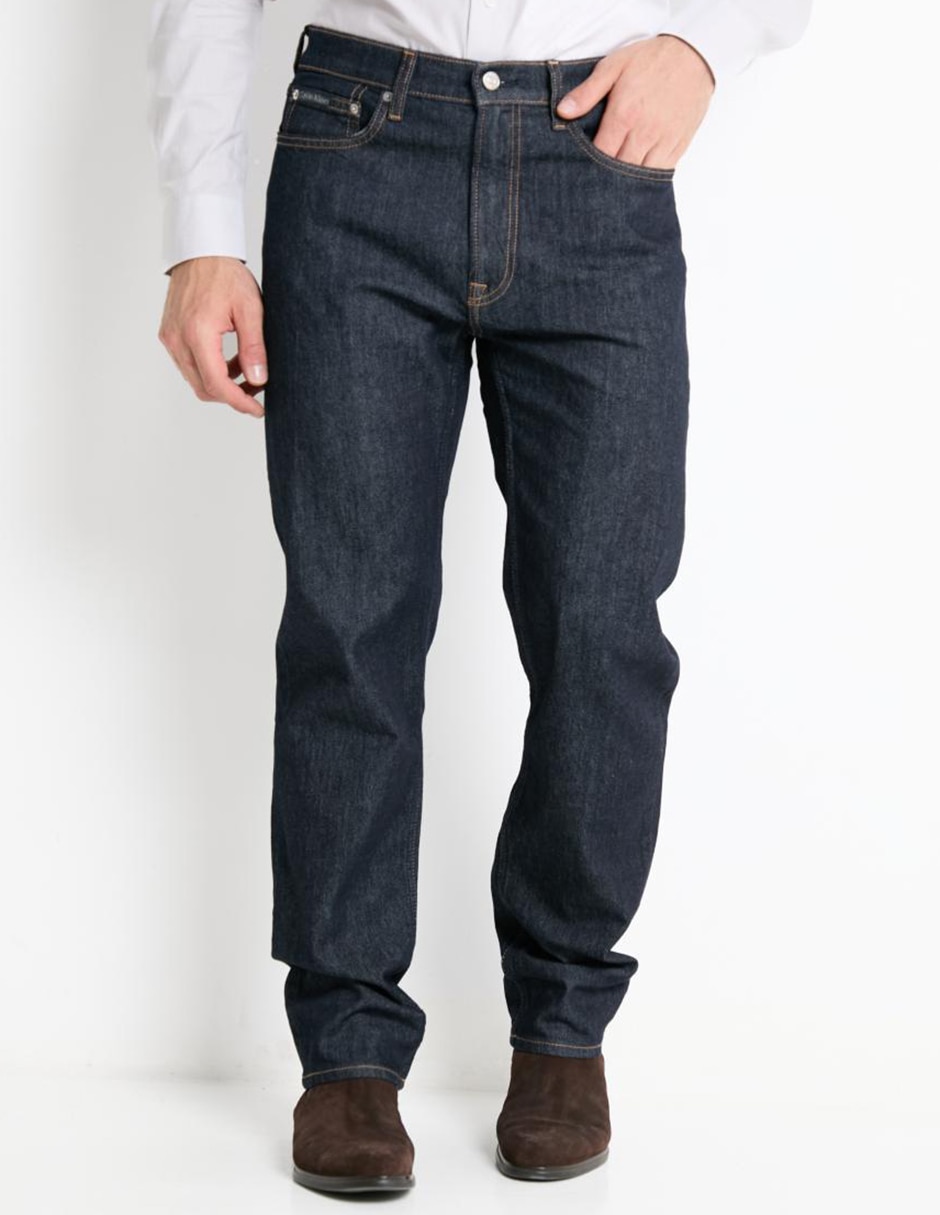 Jeans straight Calvin Klein lavado obscuro para hombre Jeans straight Calvin Klein lavado obscuro para hombre