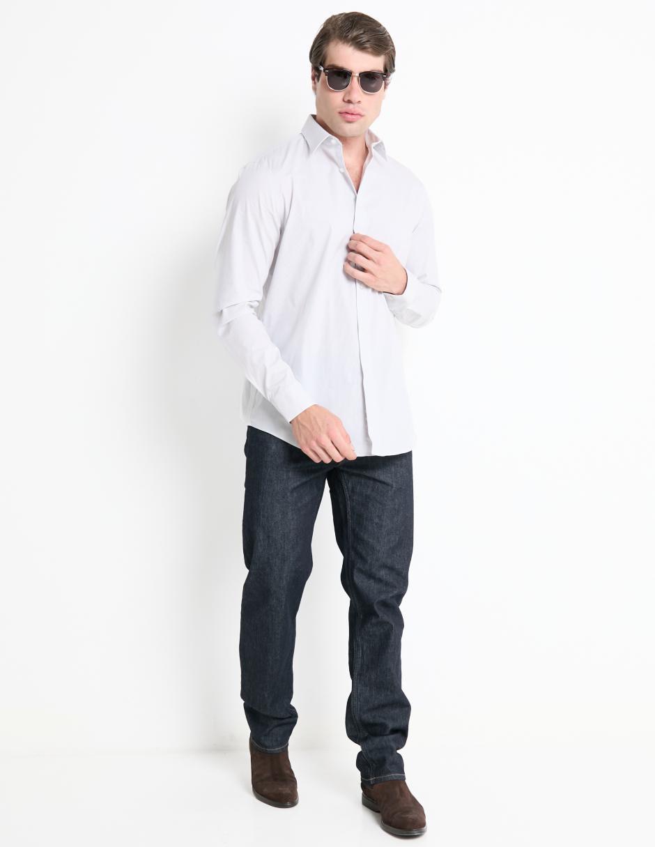 Jeans straight Calvin Klein lavado obscuro para hombre 3