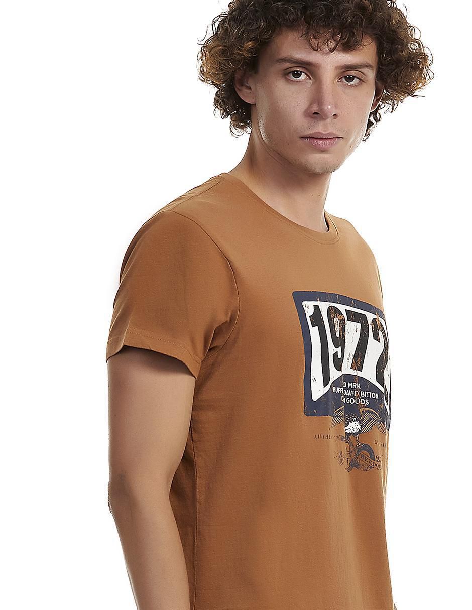 Playera Buffalo Jeans David Bitton cuello redondo para hombre