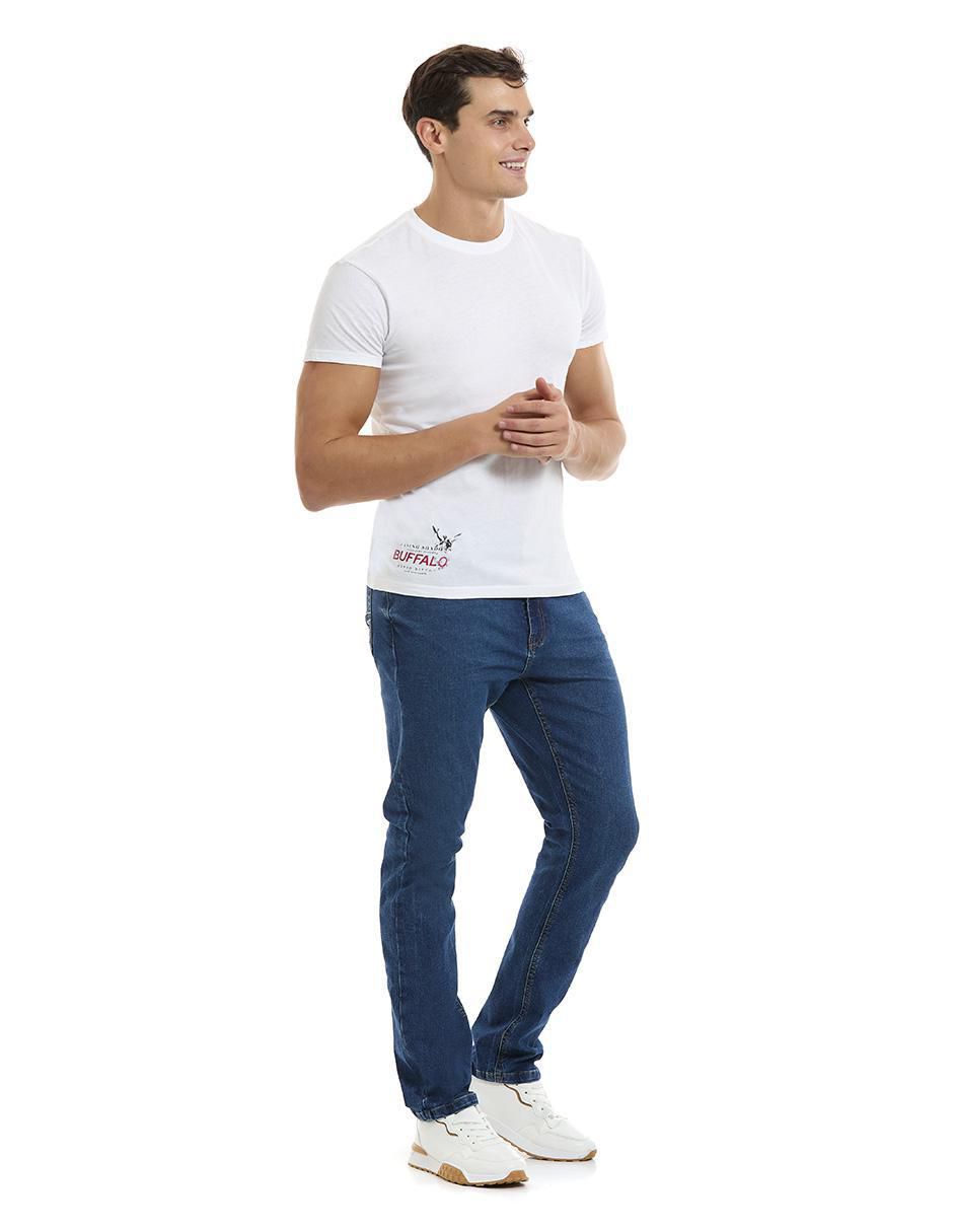 Playera Buffalo Jeans David Bitton cuello redondo para hombre