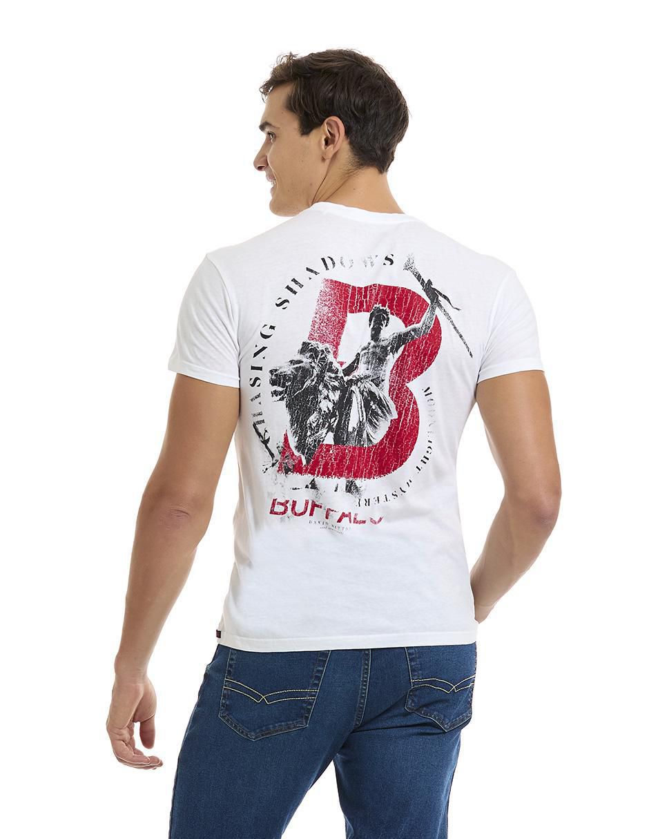 Playera Buffalo Jeans David Bitton cuello redondo para hombre