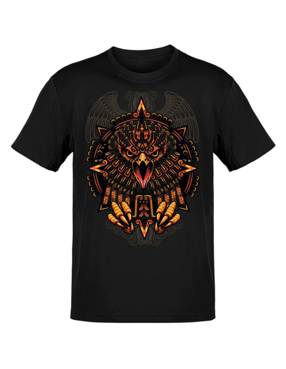 Playera Feroz Cuetlachtli cuello redondo para hombre Playera Feroz Cuetlachtli cuello redondo para hombre