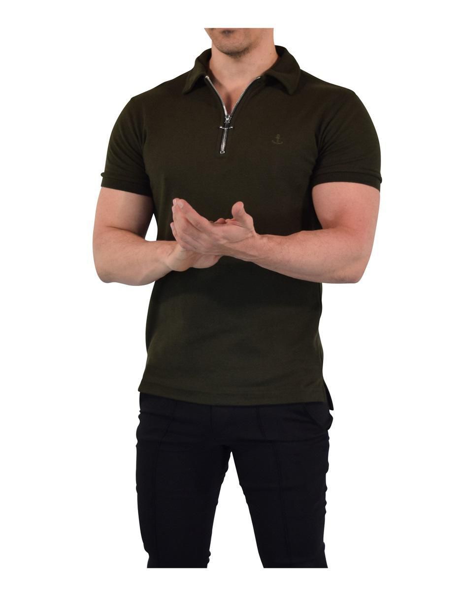 Playera tipo polo John Leopard para hombre