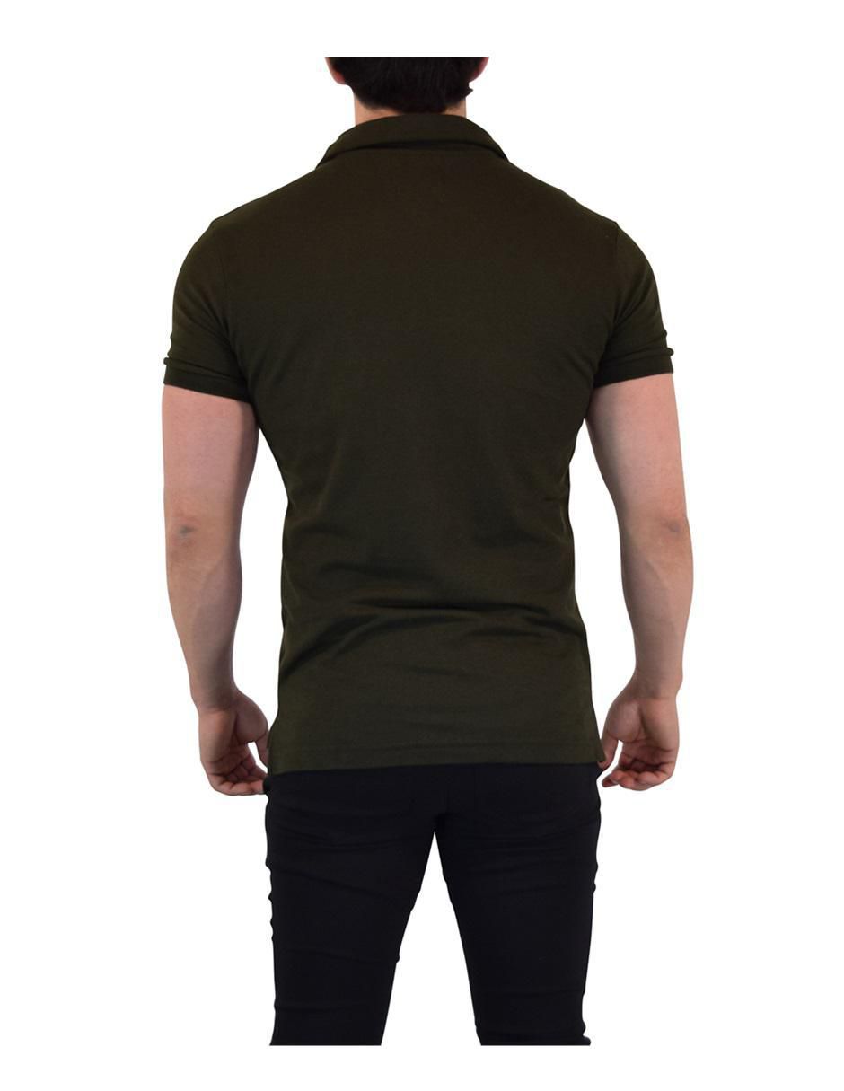 Playera tipo polo John Leopard para hombre
