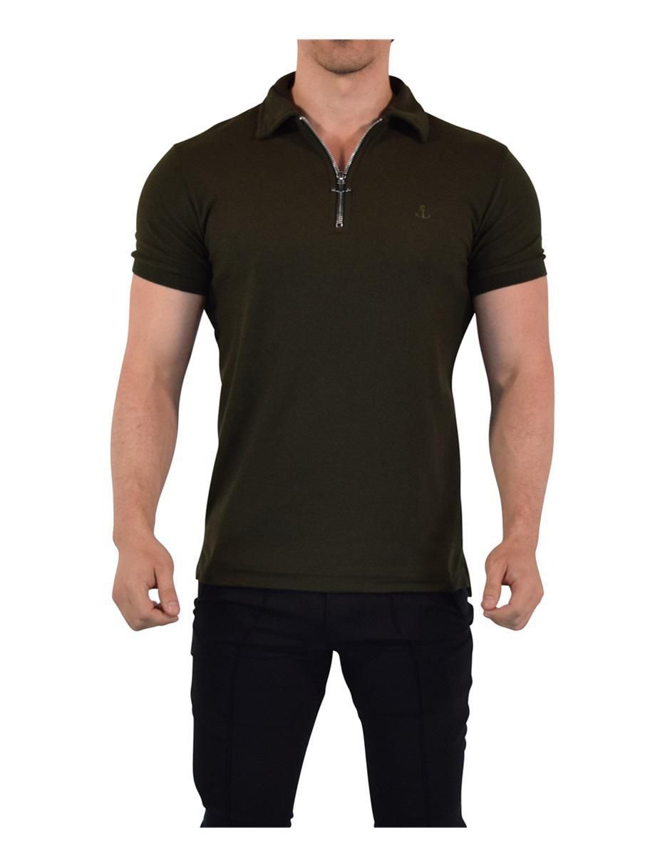 Playera tipo polo John Leopard para hombre