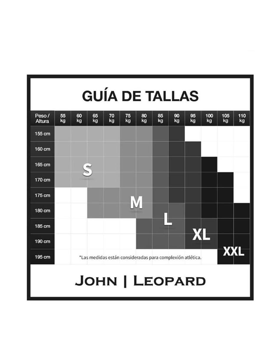 Playera tipo polo John Leopard para hombre