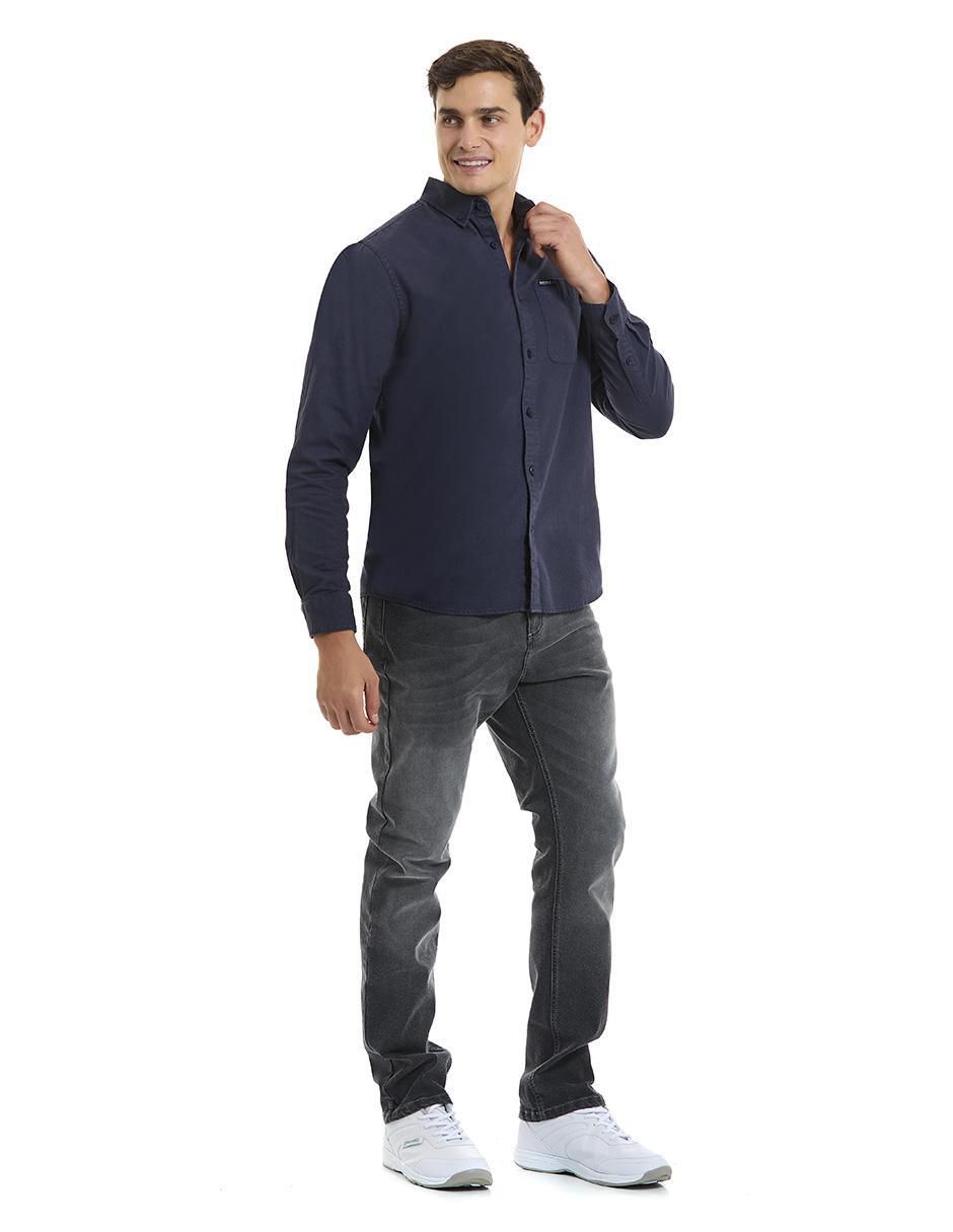 Camisa casual de algodón manga larga para hombre 5