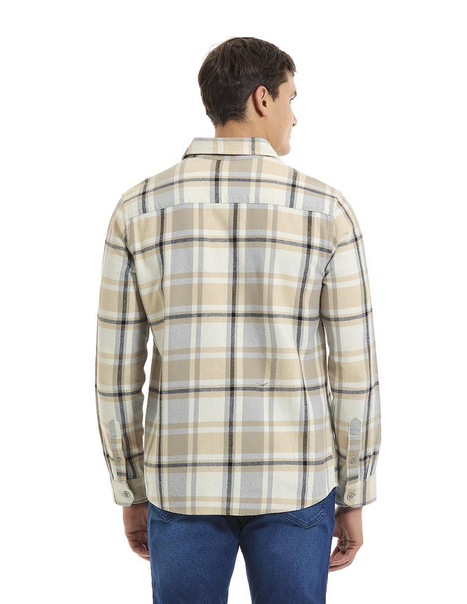 Camisa casual de algodón manga larga para hombre 2