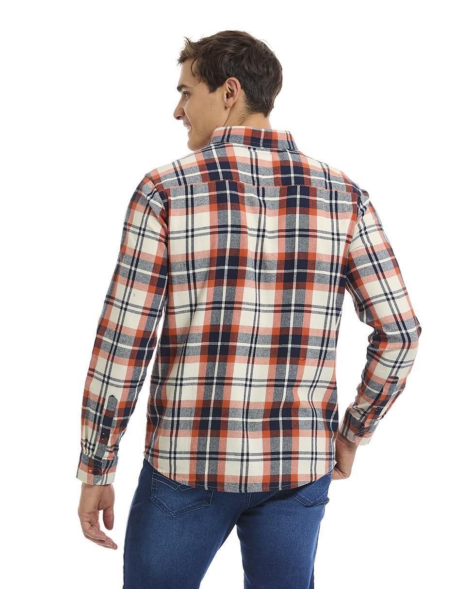 Camisa casual de algodón manga larga para hombre 2