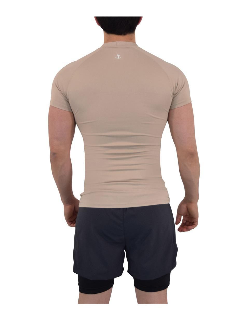Playera John Leopard Speed Compresion cuello redondo para hombre