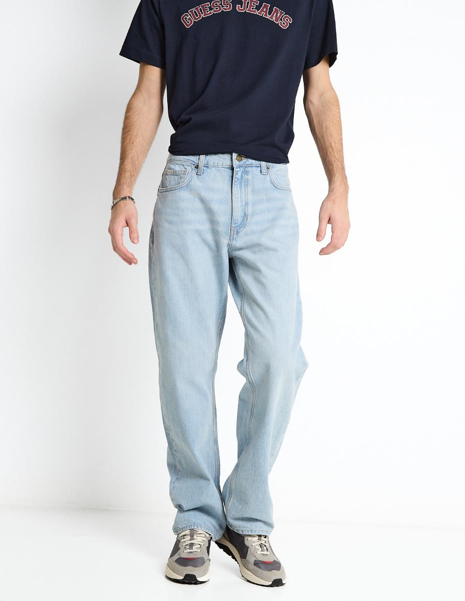 Jeans straight Guess Jeans lavado claro para hombre