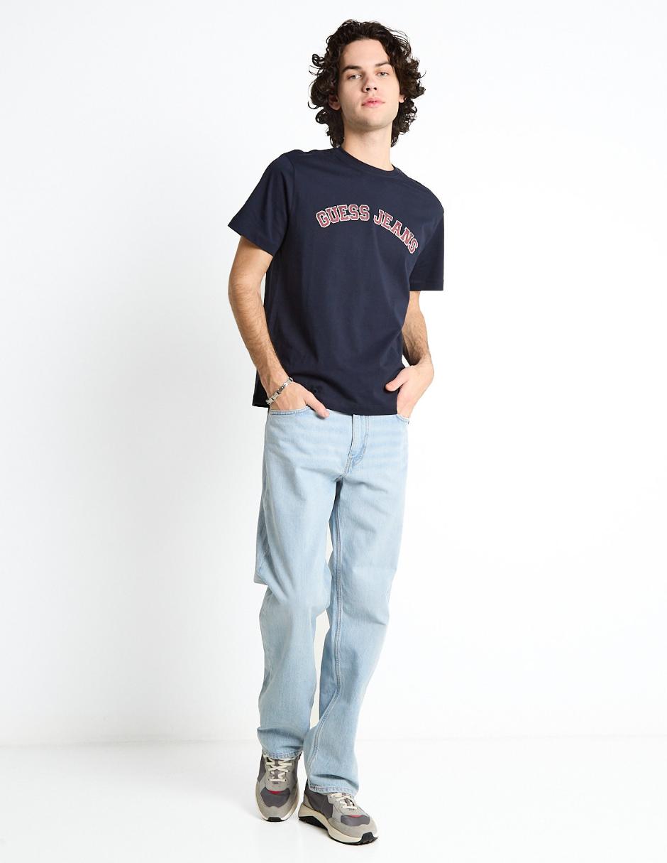 Jeans straight Guess Jeans lavado claro para hombre