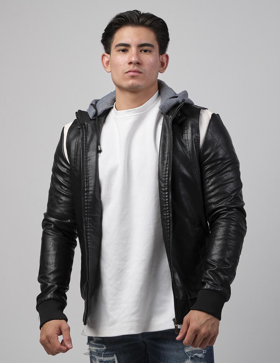 Chamarra casual con capucha para hombre Chamarra casual con capucha para hombre
