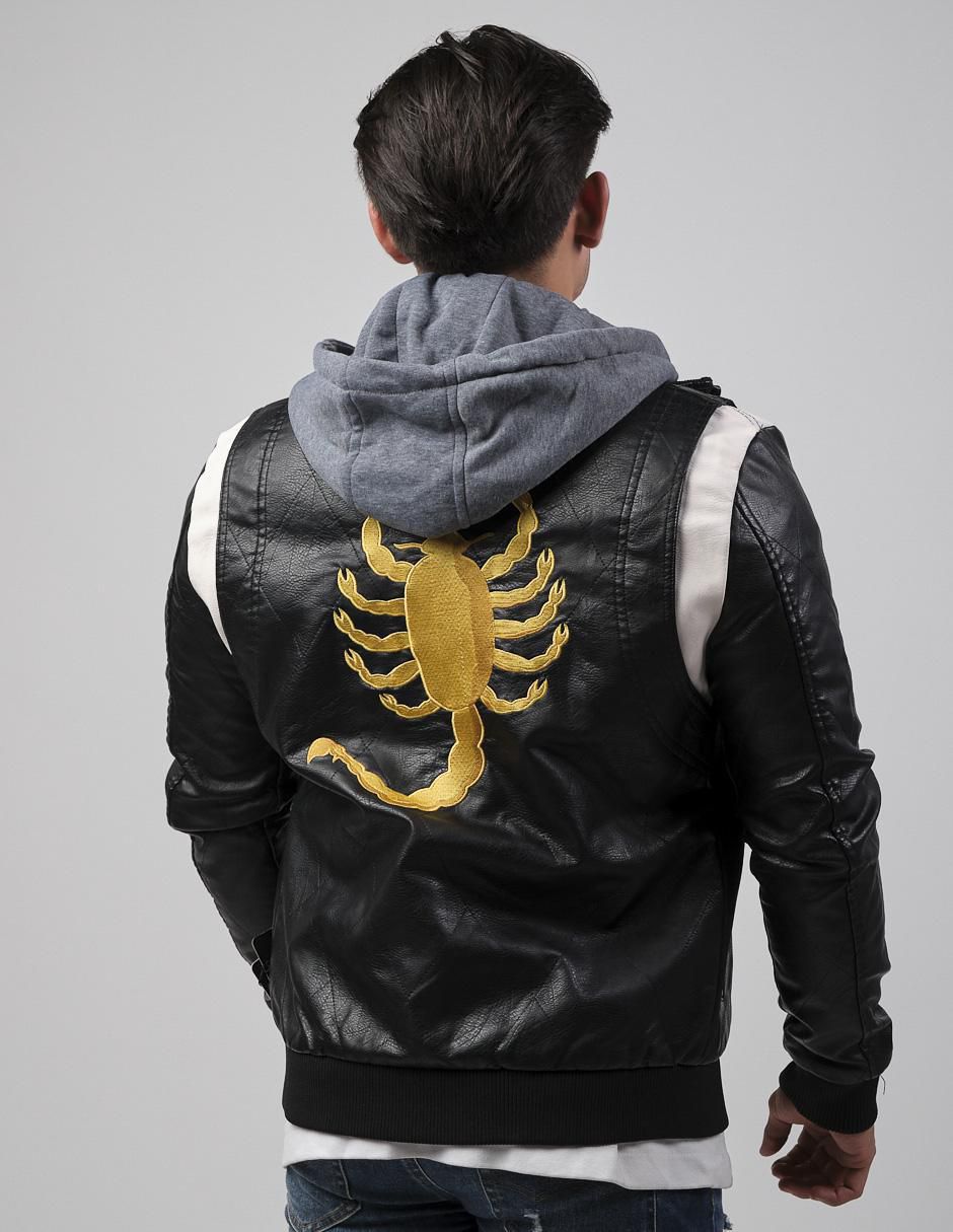 Chamarra casual con capucha para hombre 2