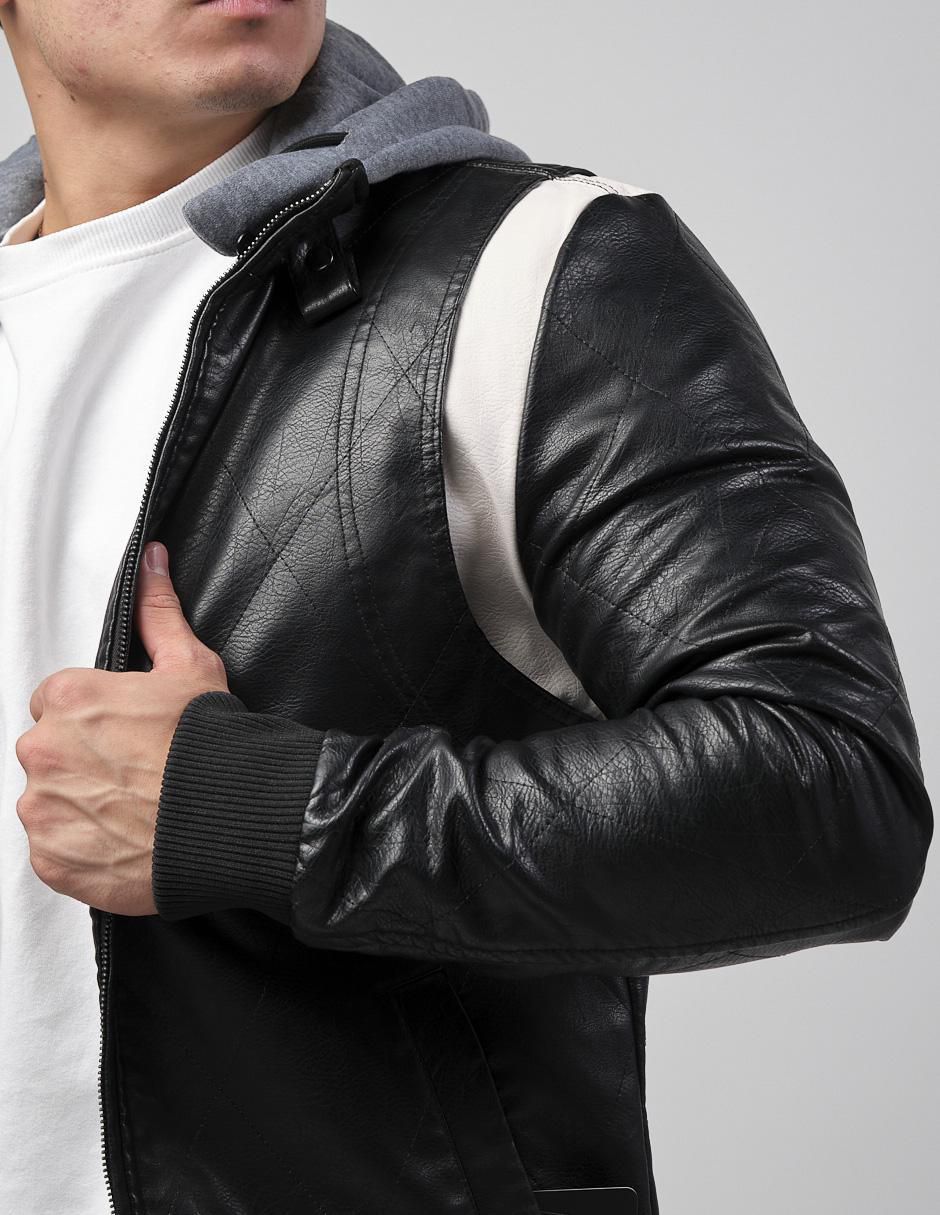 Chamarra casual con capucha para hombre 4