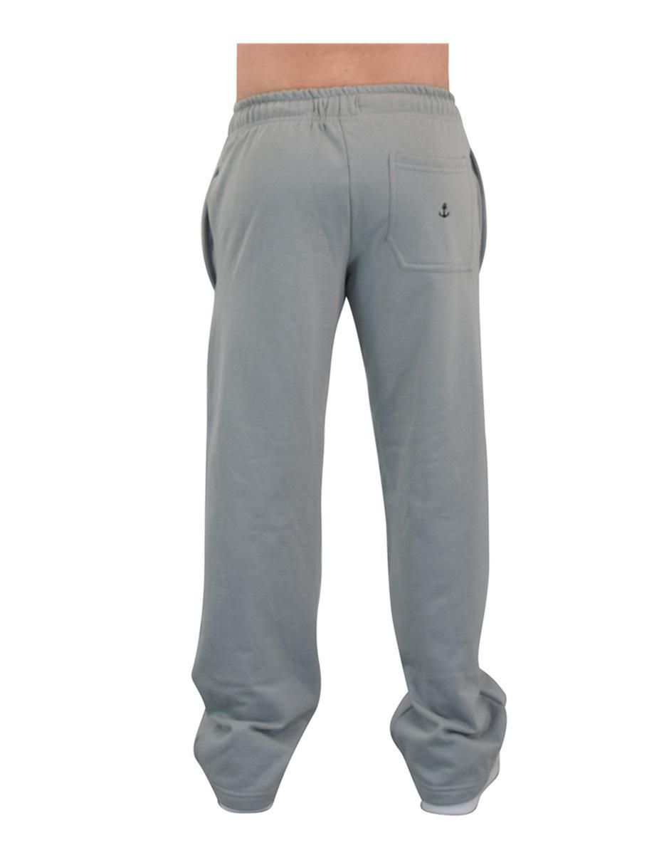 Jogger amplio Straight estampado logo con bolsillos para hombre 3