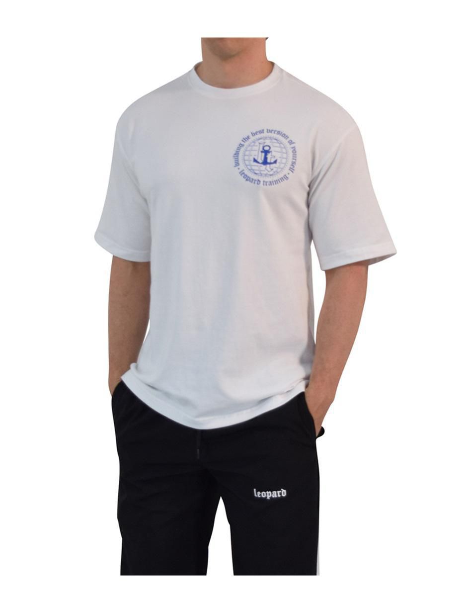 Playera John Leopard Building Your Best Version cuello redondo para hombre