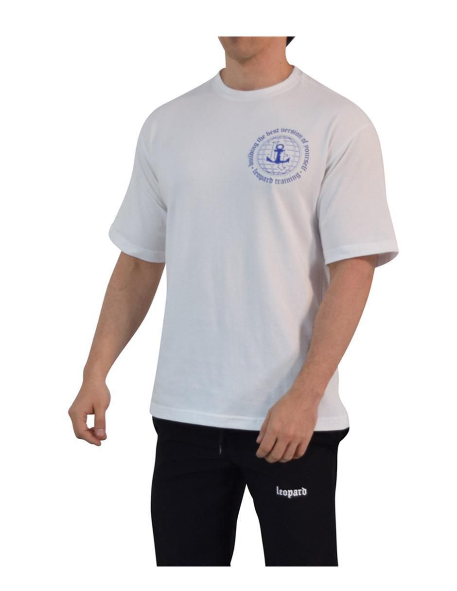 Playera John Leopard Building Your Best Version cuello redondo para hombre