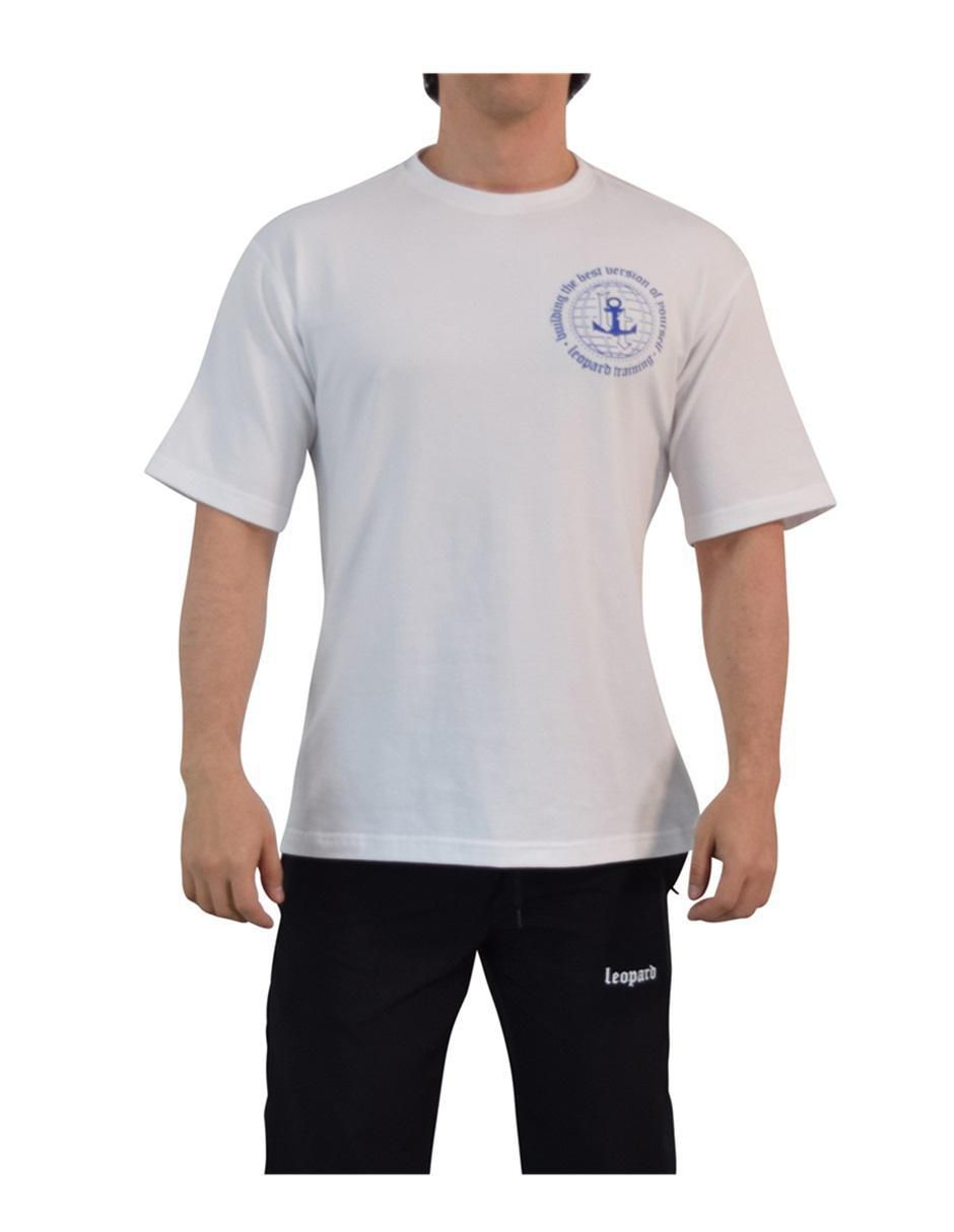 Playera John Leopard Building Your Best Version cuello redondo para hombre