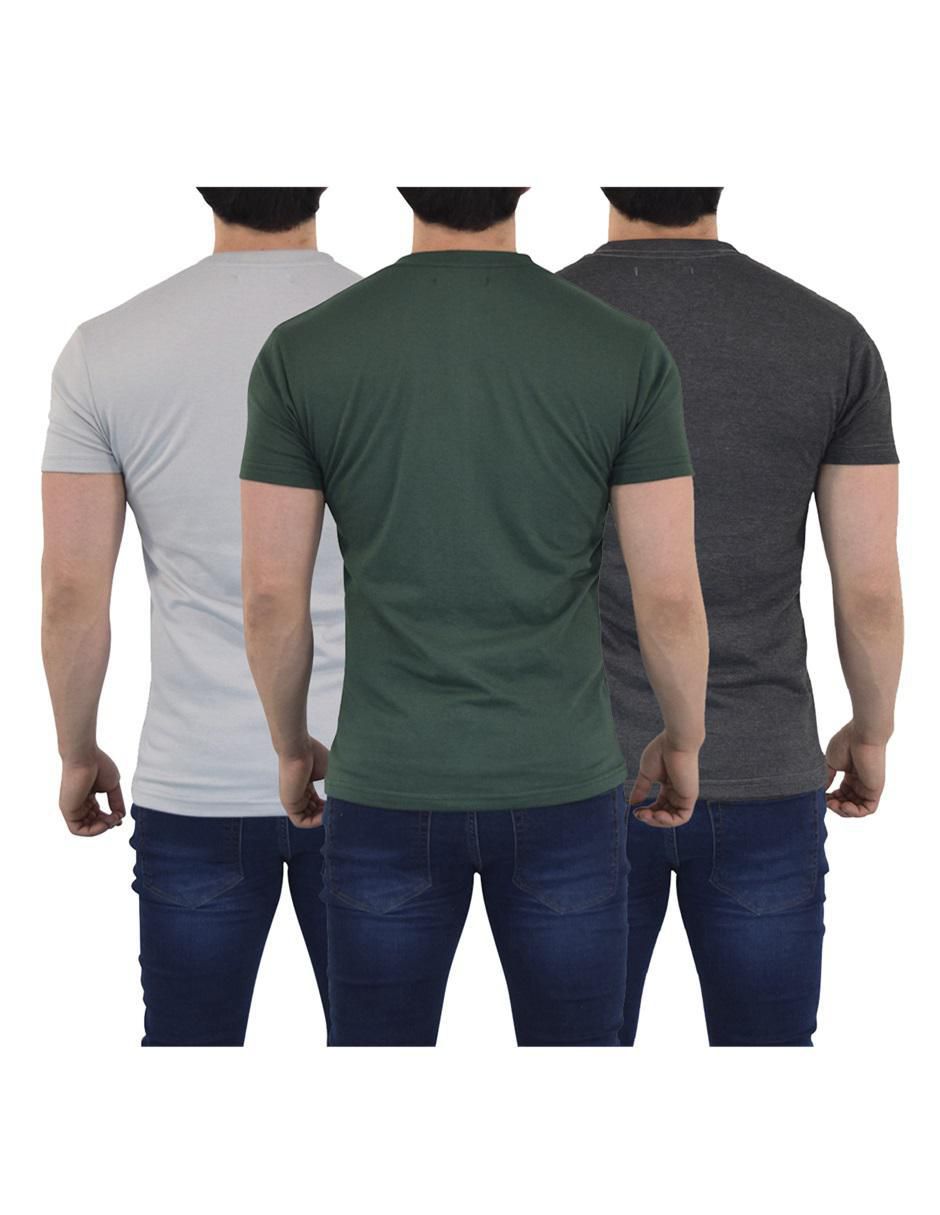 Playera John Leopard Everyday cuello redondo para hombre