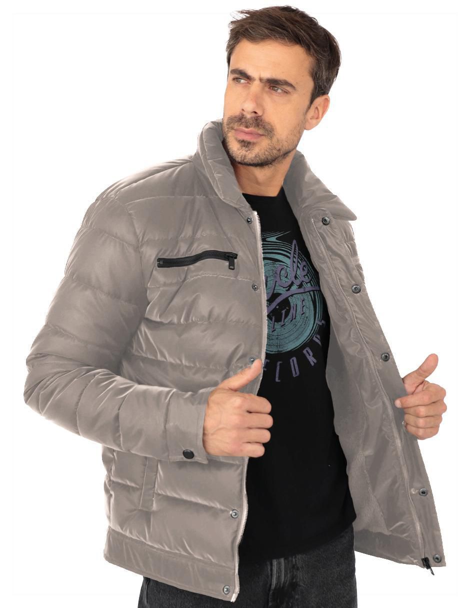 Chamarra casual con bolsillos para hombre 2