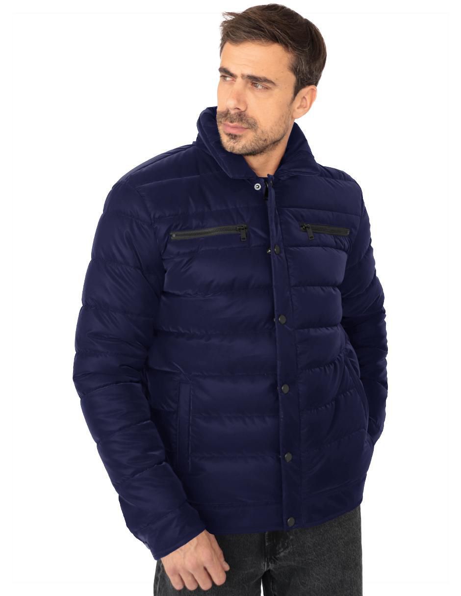 Chamarra casual con bolsillos para hombre Chamarra casual con bolsillos para hombre