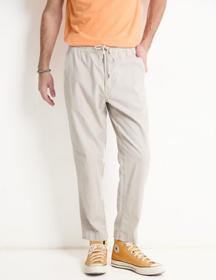 Pantalón recto de lino para hombre