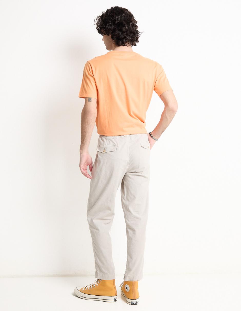 Pantalón recto de lino para hombre